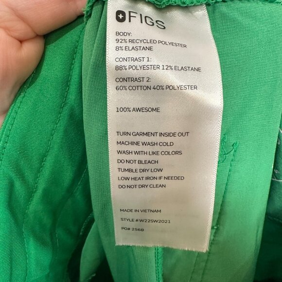 Figs Fionlite Size Small Catarina Top Zamora Jogger Safety Green Limited Edition - Picture 15 of 16